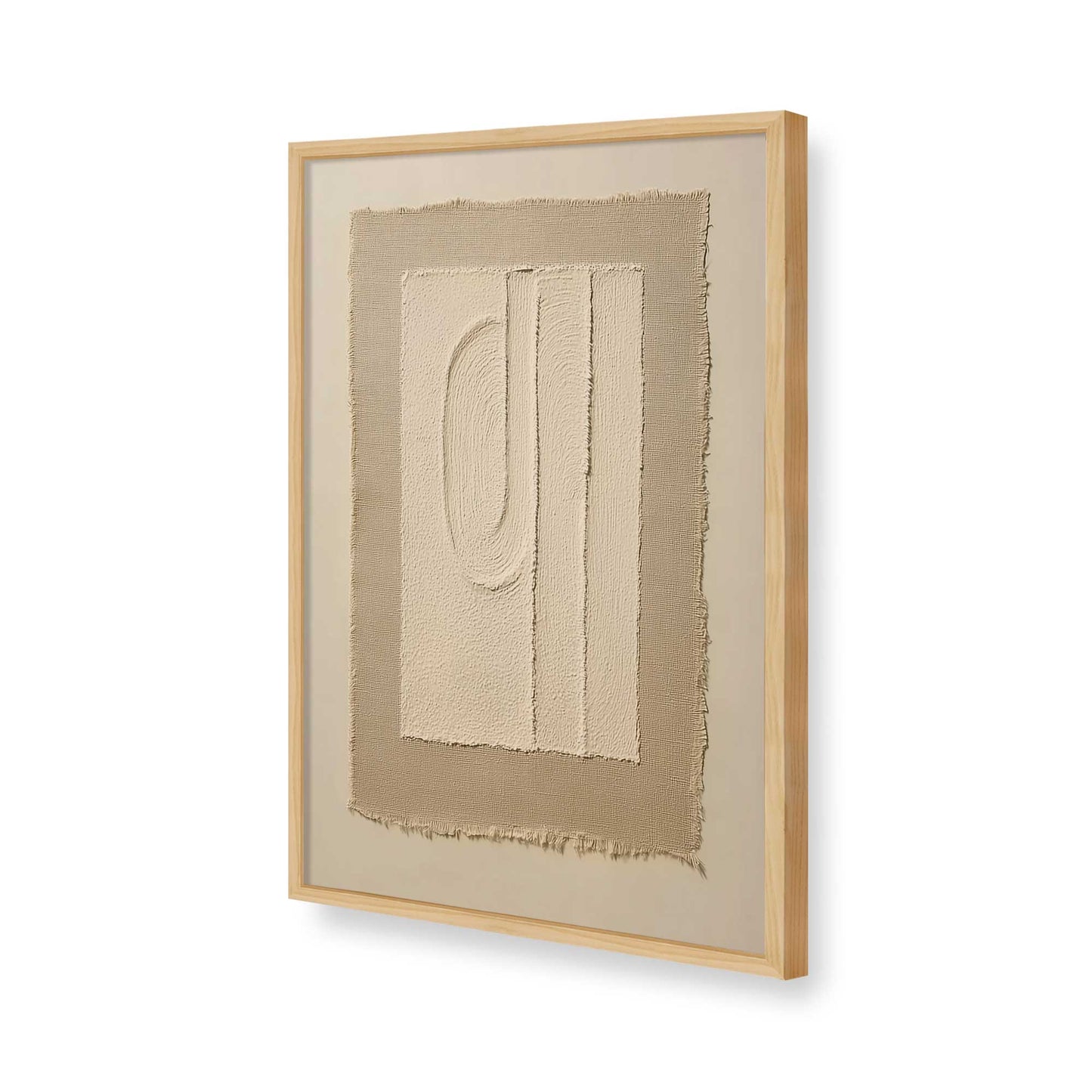 [Color:American Maple], Picture of art in a American Maple frame of the corner