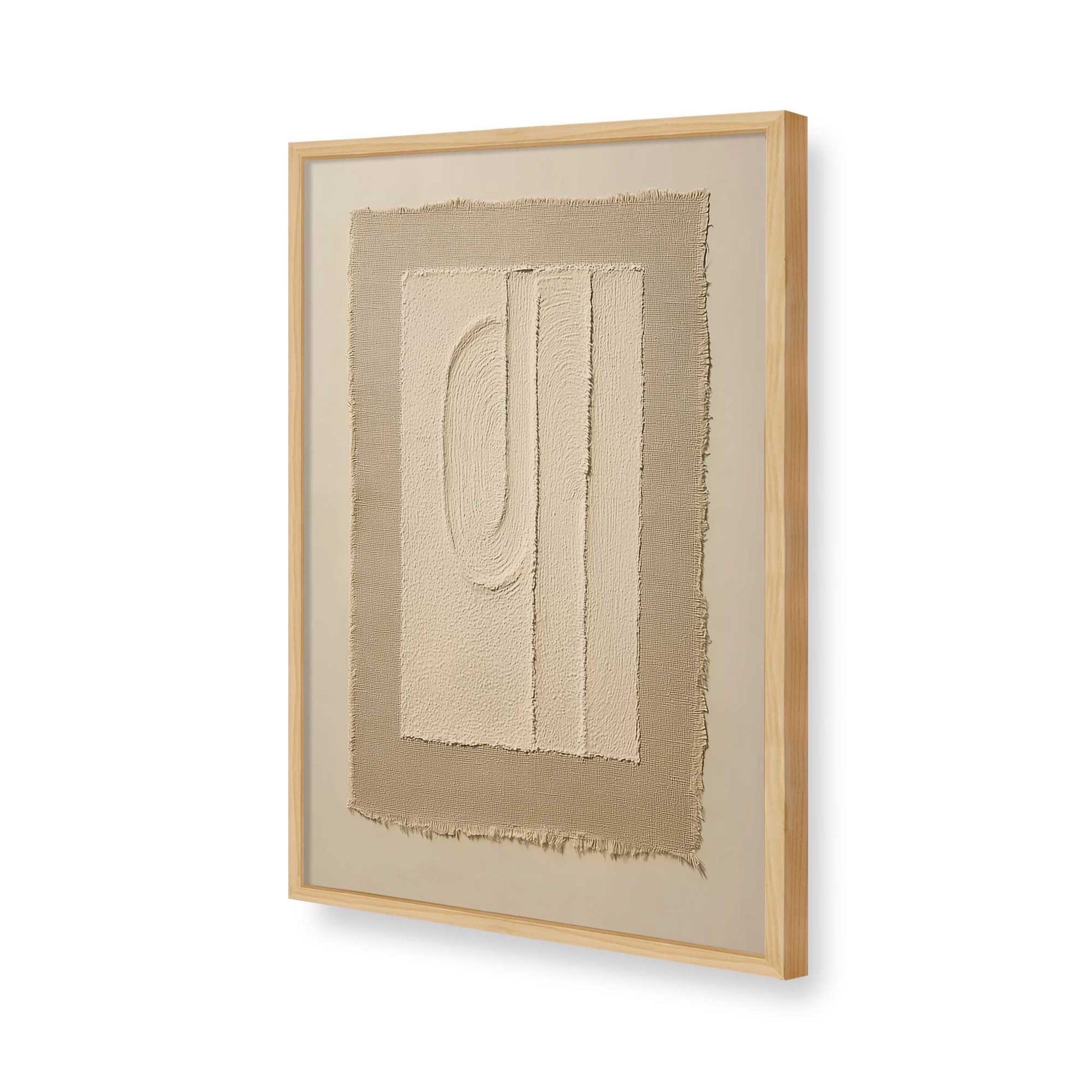 [Color:American Maple], Picture of art in a American Maple frame of the corner