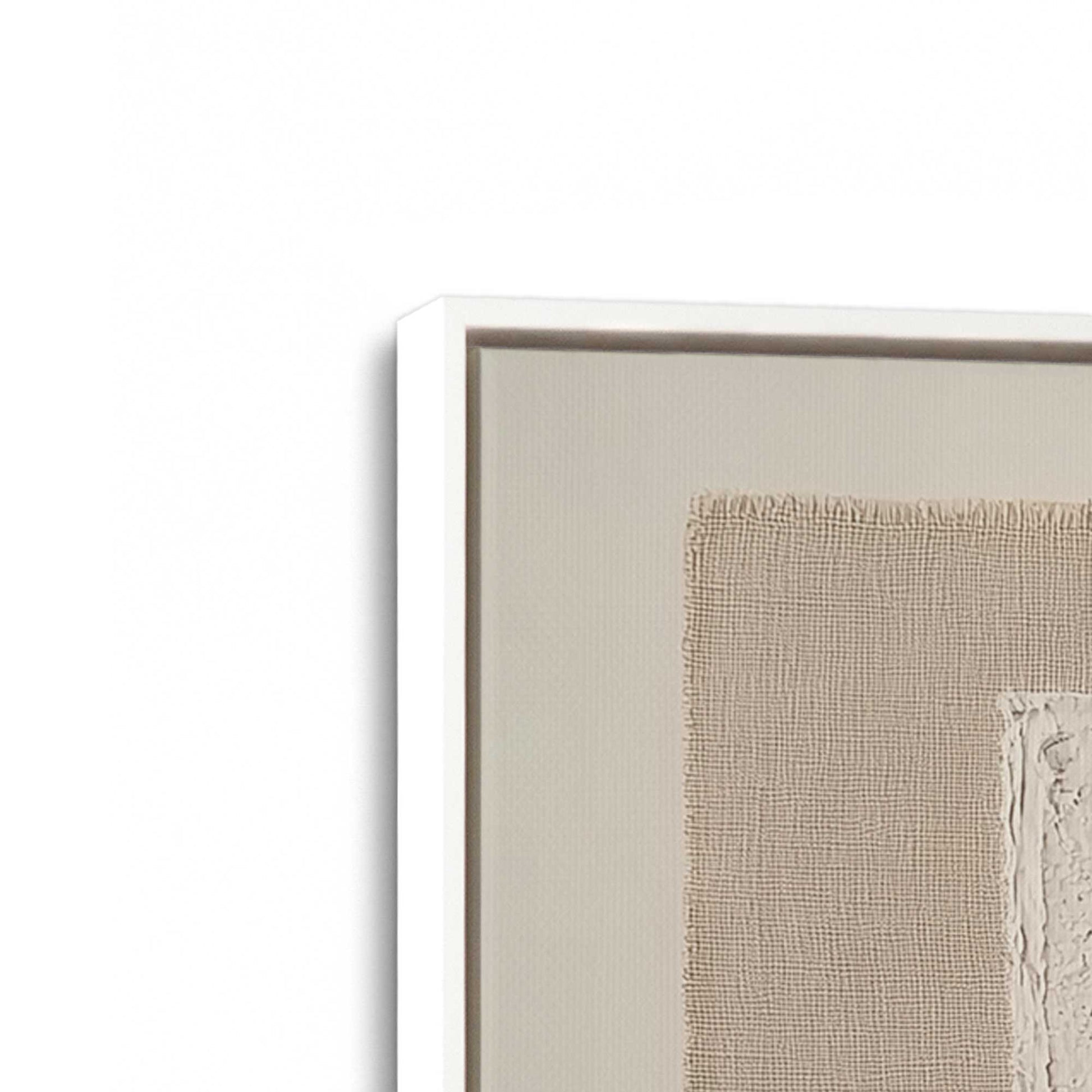 [Color:Opaque White], Picture of art in a White frame at an angle