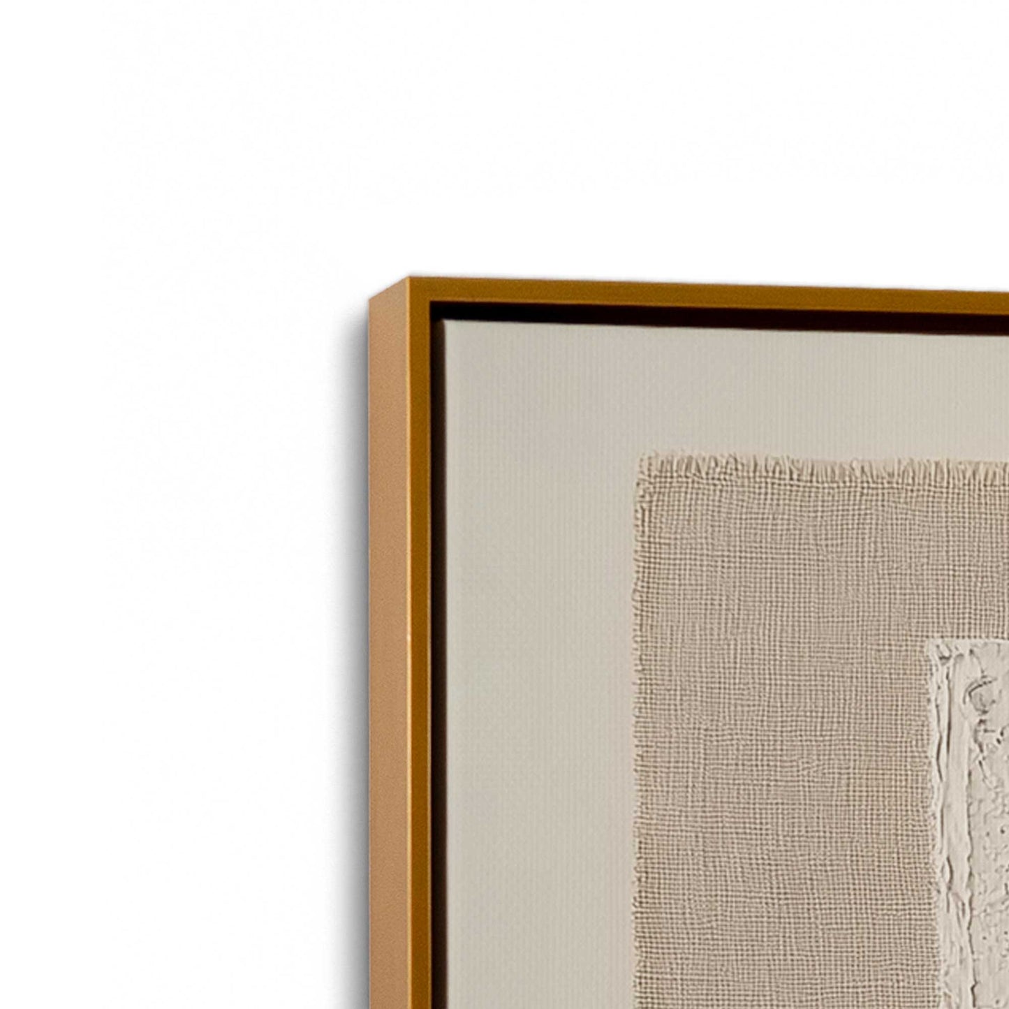 [Color:Polished Gold], Picture of art in a Polished Gold frame at an angle