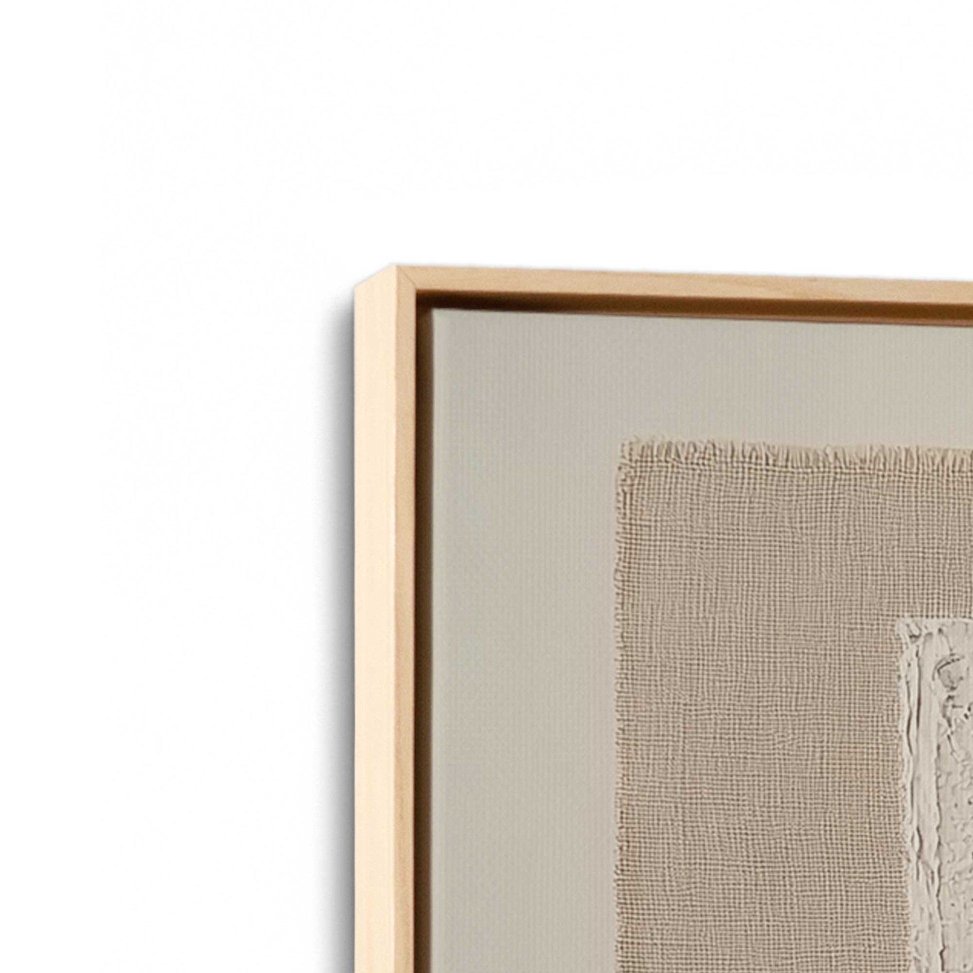 [Color:American Maple], Picture of art in a American Maple frame at an angle