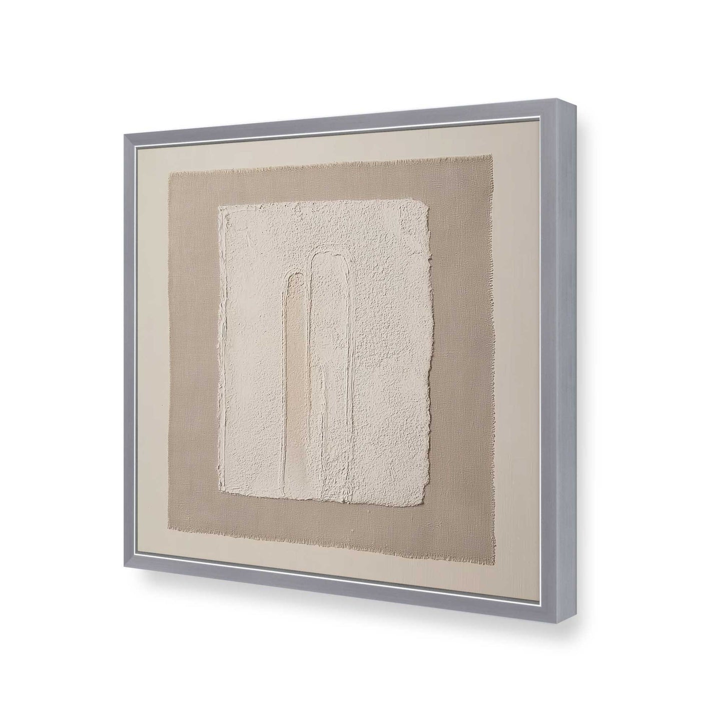 [Color:Polished Chrome], Picture of art in a Polished Chrome frame of the corner