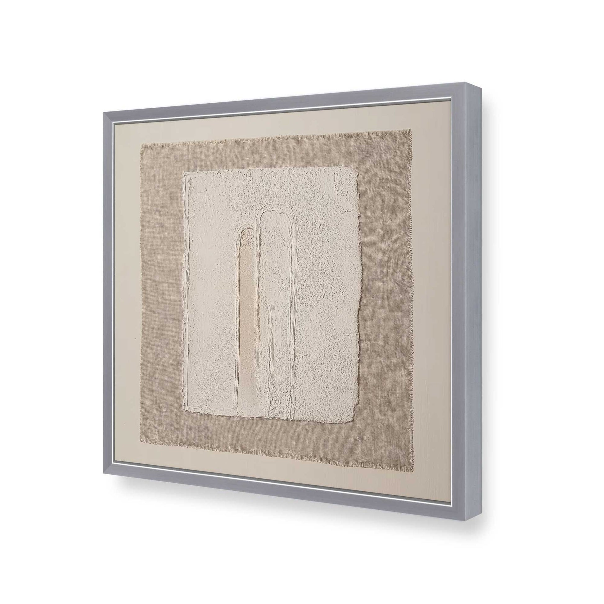 [Color:Polished Chrome], Picture of art in a Polished Chrome frame of the corner