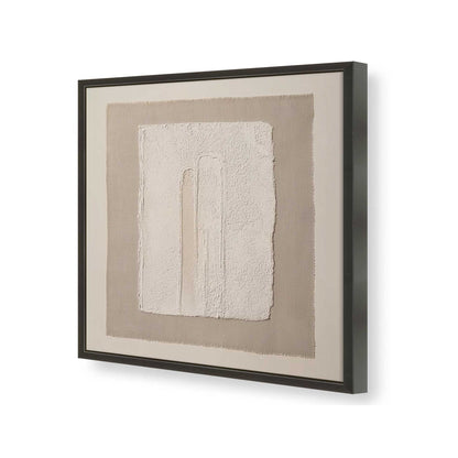 [Color:Satin Black], Picture of art in a Satin Black frame of the corner