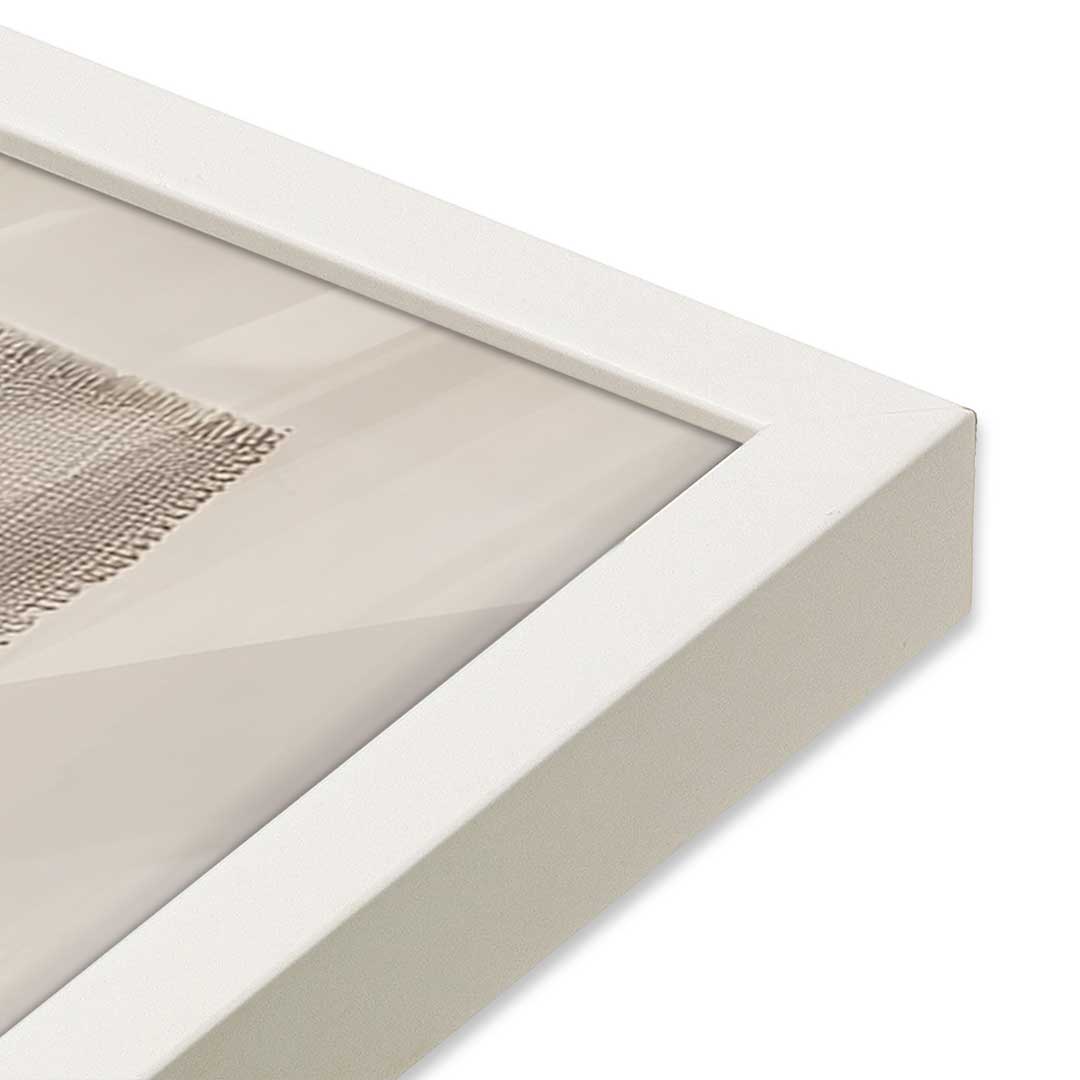 [Color:Opaque White], Picture of art in a Opaque White frame at an angle