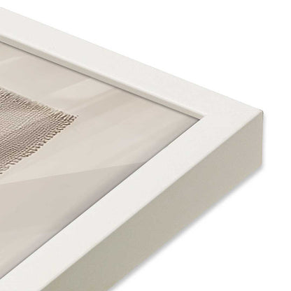 [Color:Opaque White], Picture of art in a Opaque White frame at an angle