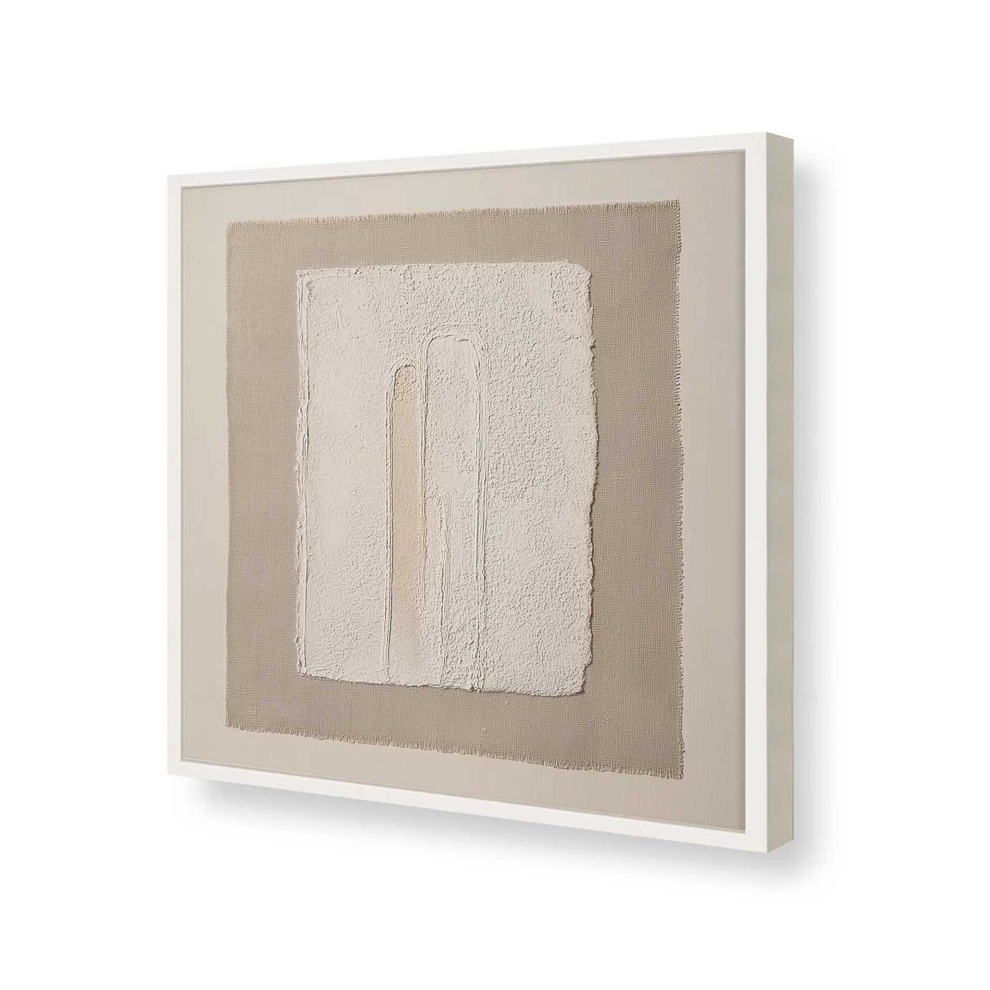 [Color:Opaque White], Picture of art in a Opaque White frame of the corner