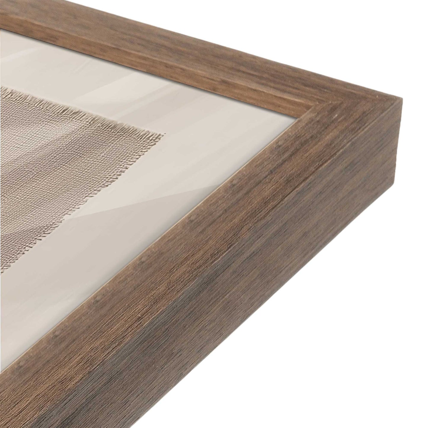[Color:Walnut], Picture of art in a Walnut frame at an angle