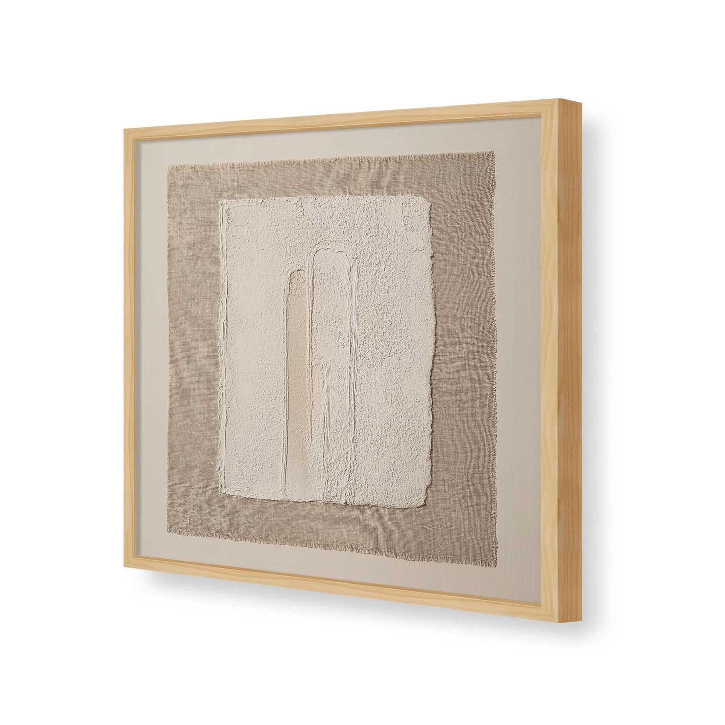 [Color:American Maple], Picture of art in a American Maple frame of the corner