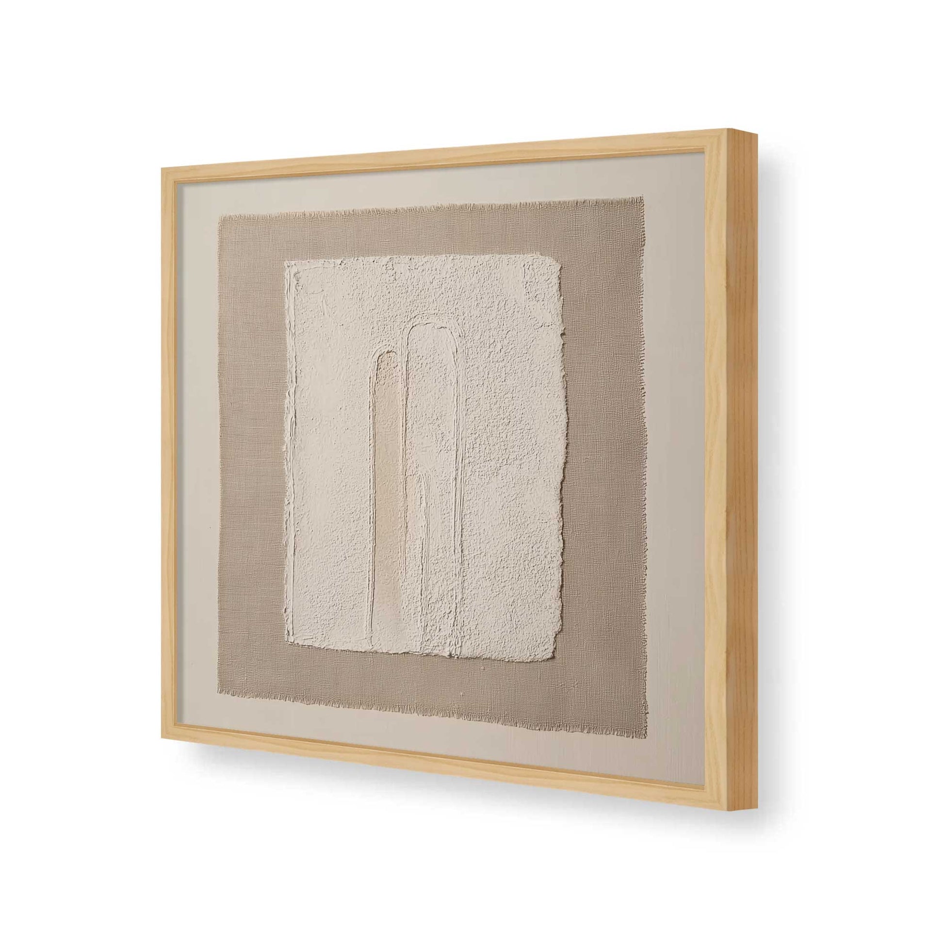 [Color:American Maple], Picture of art in a American Maple frame of the corner