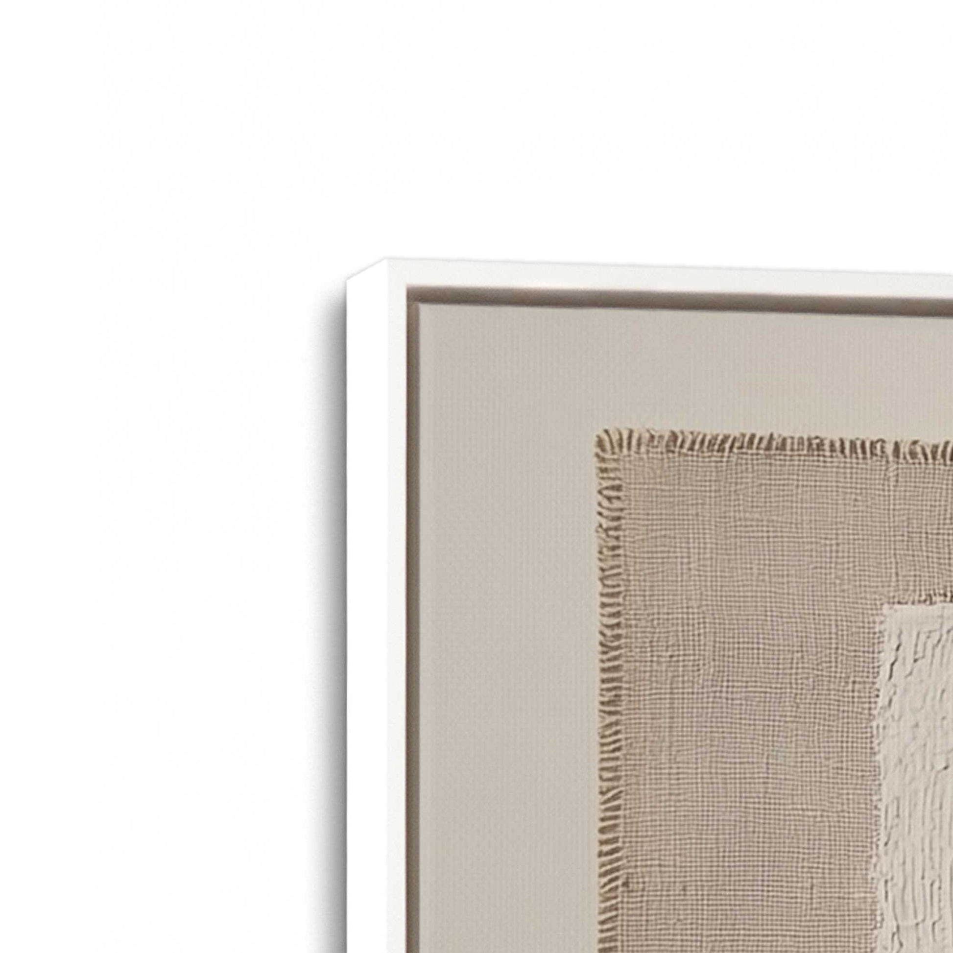 [Color:Opaque White], Picture of art in a White frame at an angle