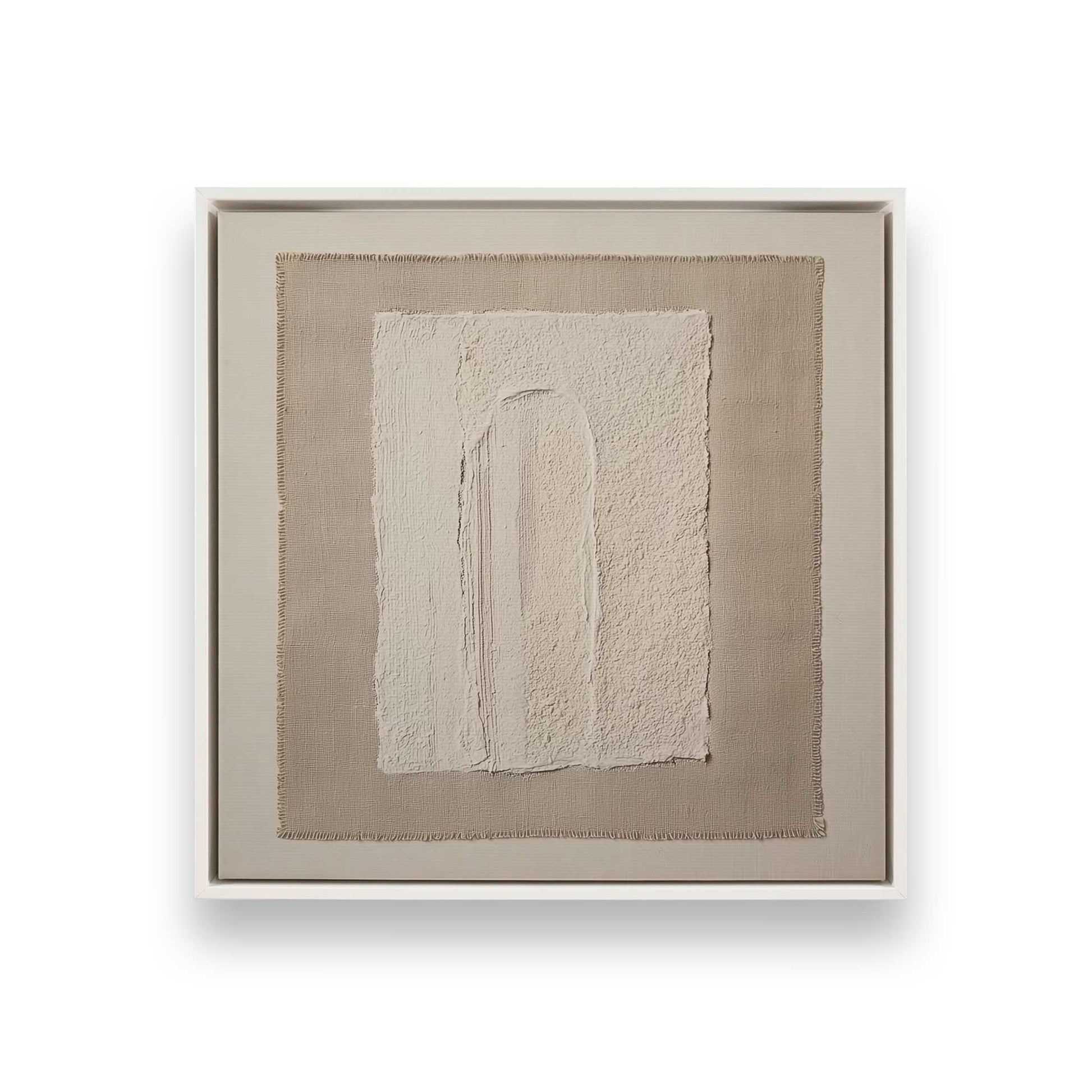 [Color:Opaque White], Picture of art in a White frame