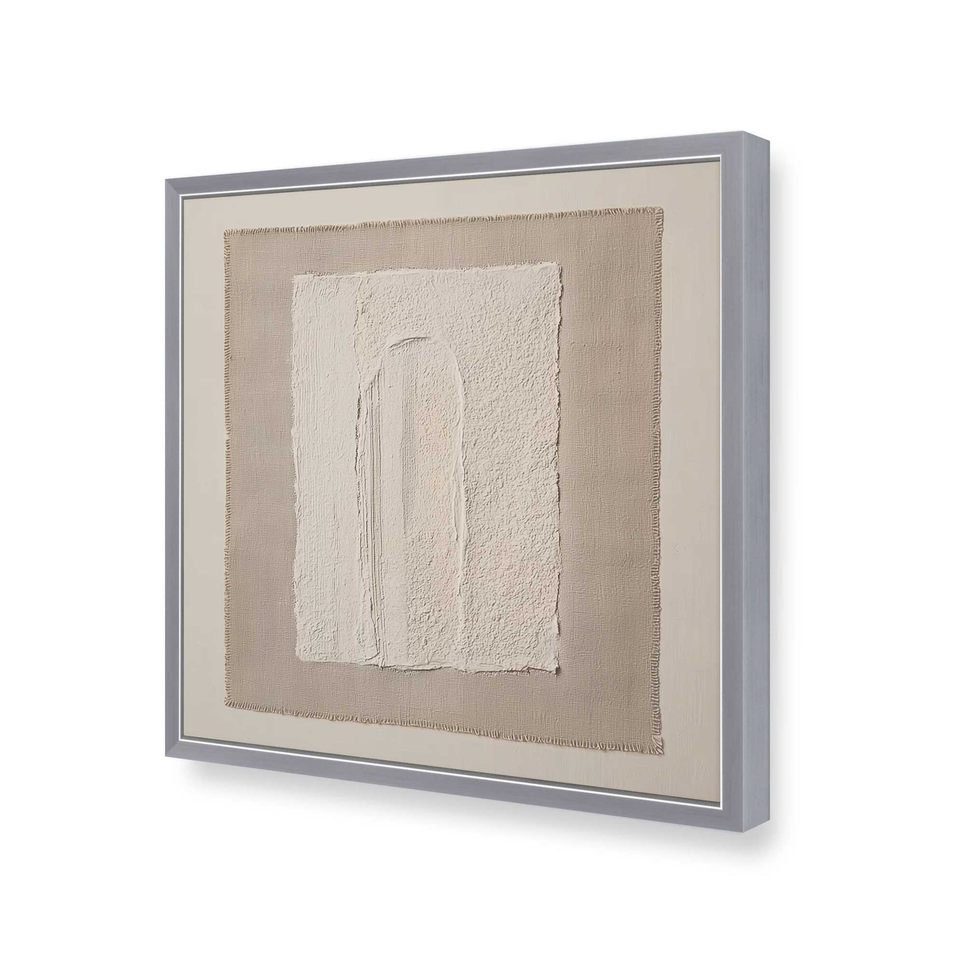 [Color:Polished Chrome], Picture of art in a Polished Chrome frame of the corner