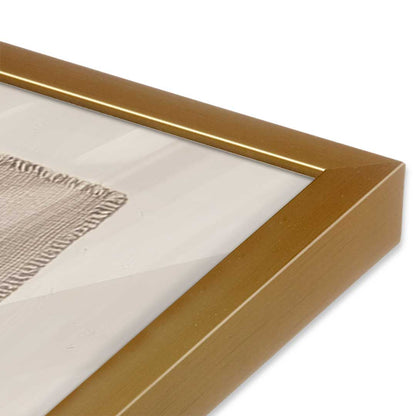 [Color:Polished Gold], Picture of art in a Polished Gold frame at an angle