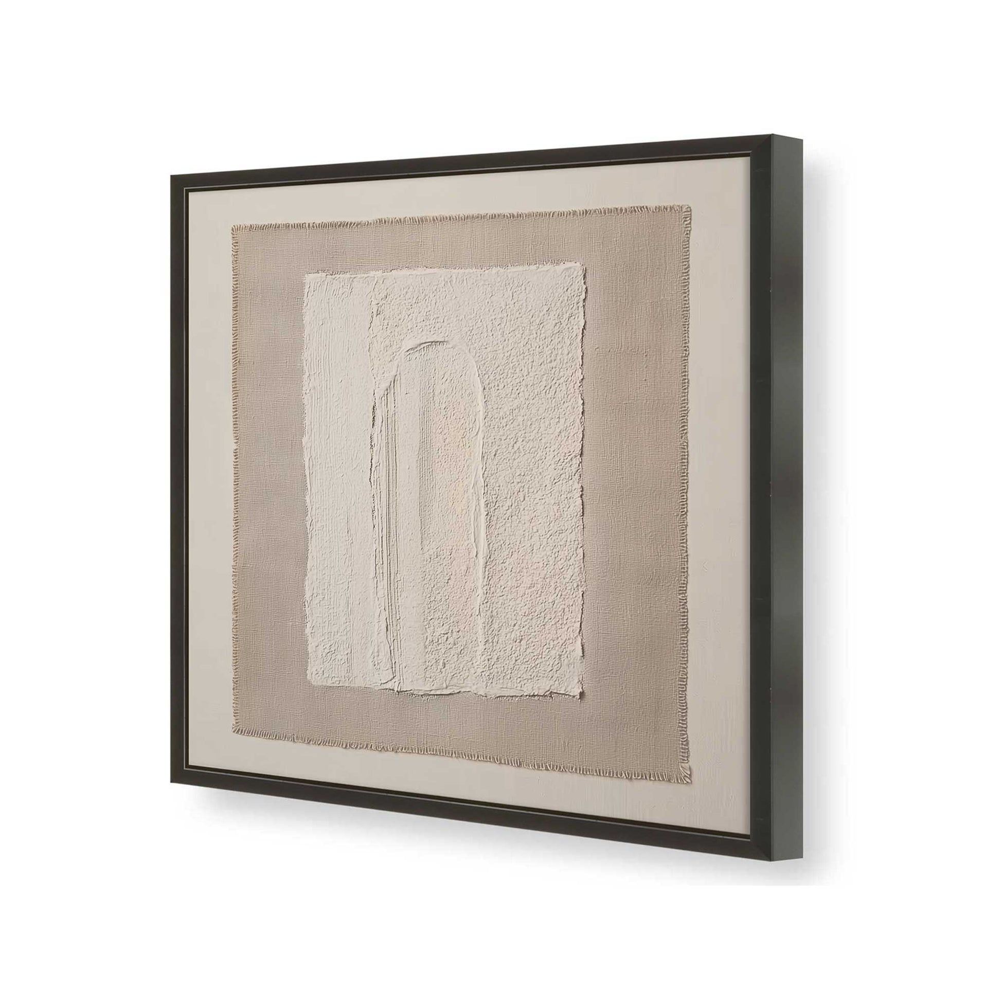 [Color:Satin Black], Picture of art in a Satin Black frame of the corner