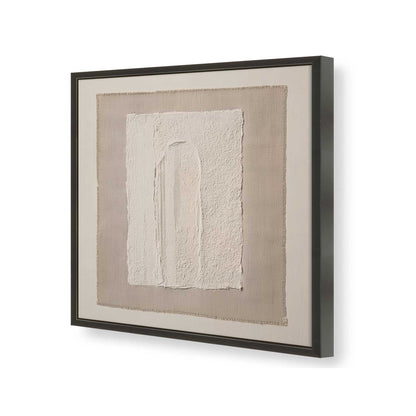 [Color:Satin Black], Picture of art in a Satin Black frame of the corner