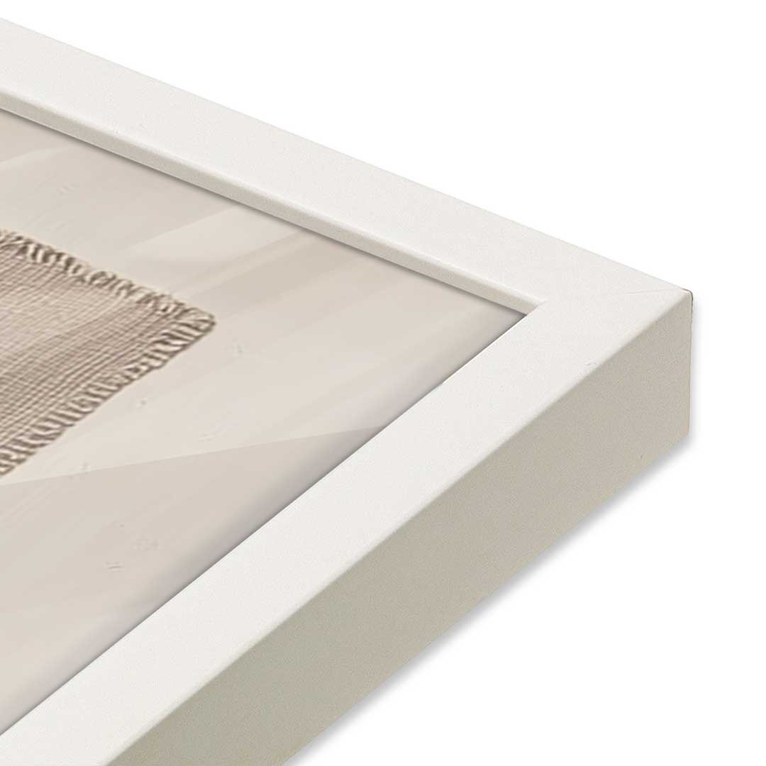[Color:Opaque White], Picture of art in a Opaque White frame at an angle