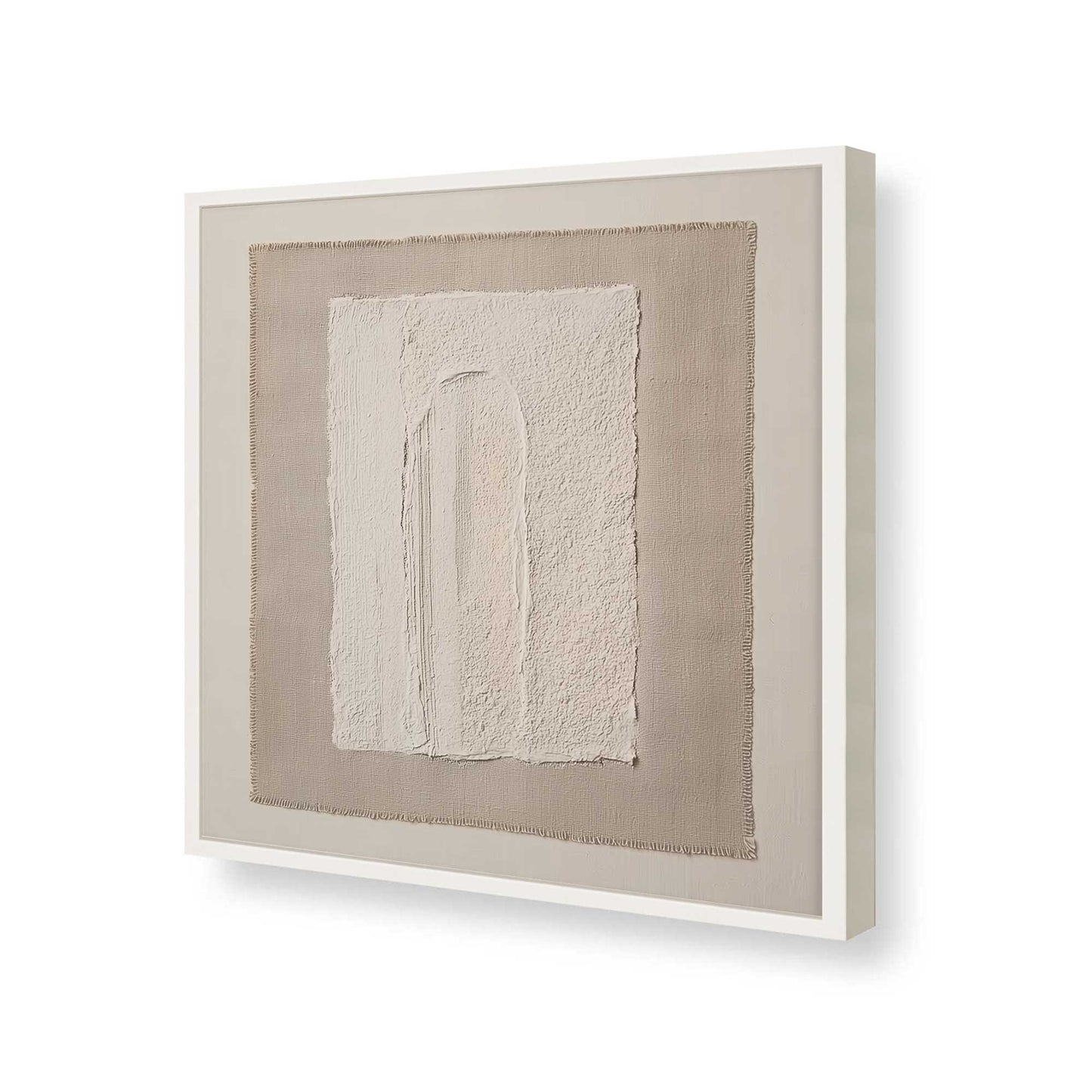 [Color:Opaque White], Picture of art in a Opaque White frame of the corner
