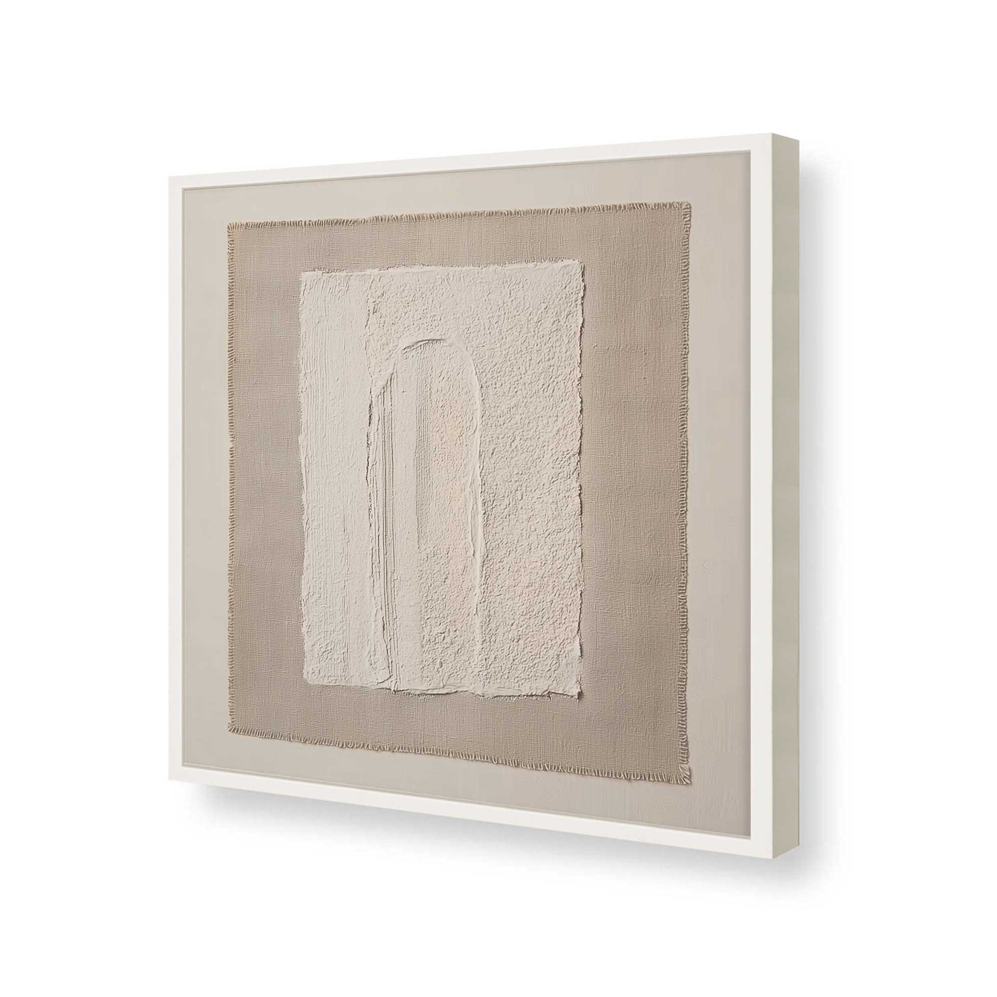 [Color:Opaque White], Picture of art in a Opaque White frame of the corner