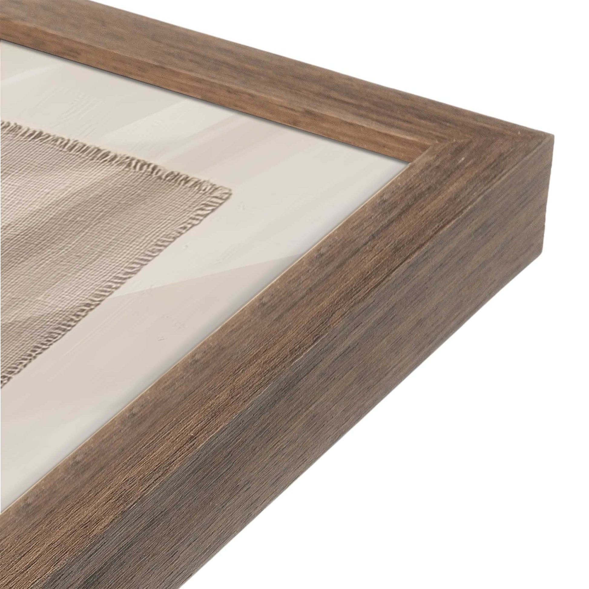 [Color:Walnut], Picture of art in a Walnut frame at an angle