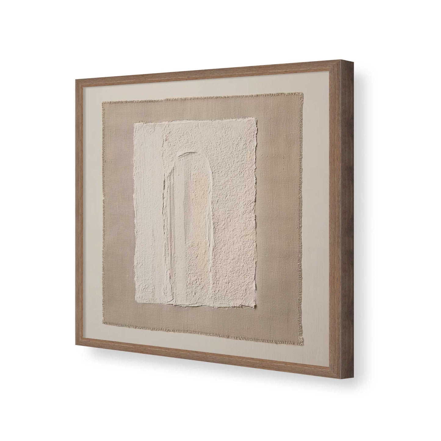 [Color:Walnut], Picture of art in a Walnut frame of the corner