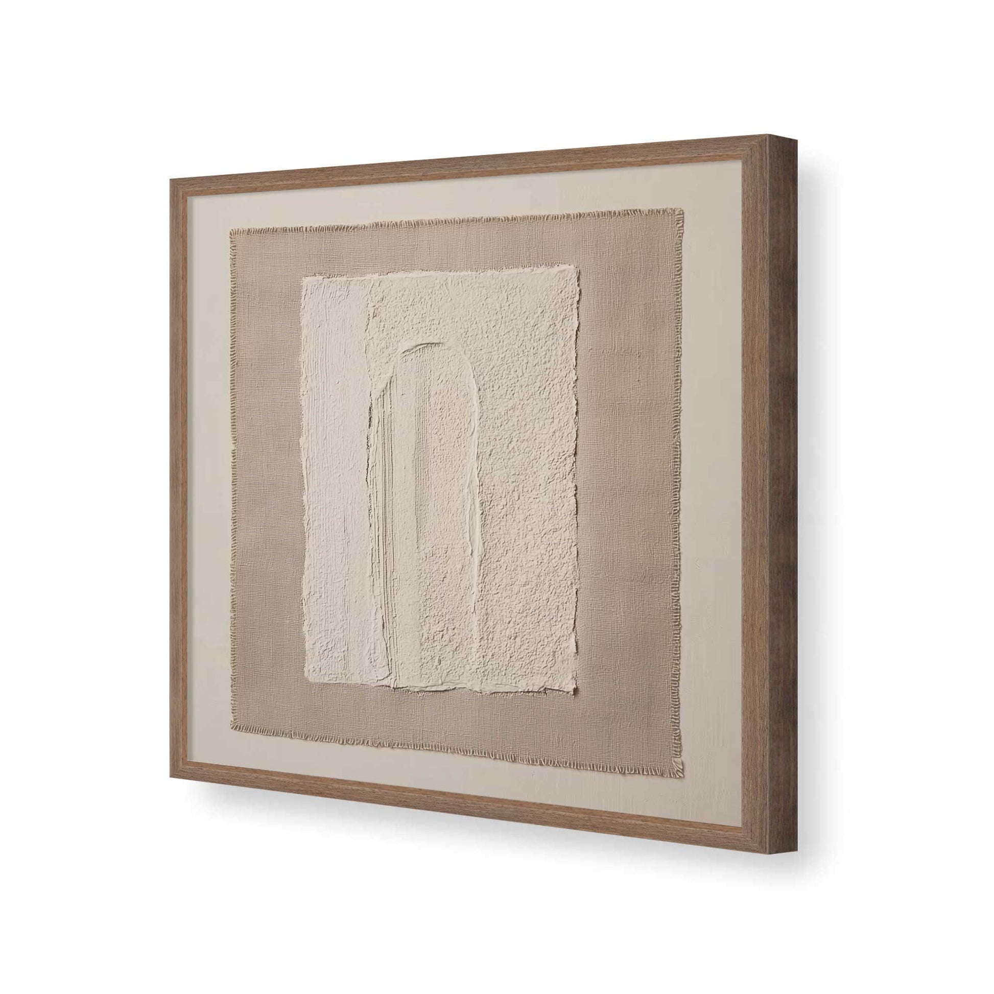 [Color:Walnut], Picture of art in a Walnut frame of the corner