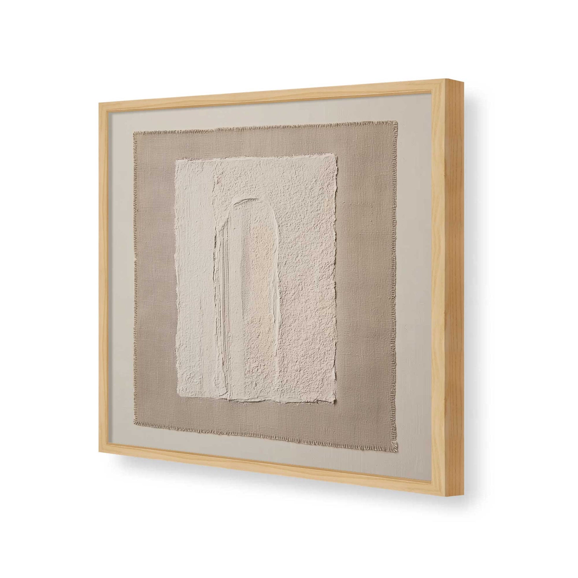 [Color:American Maple], Picture of art in a American Maple frame of the corner