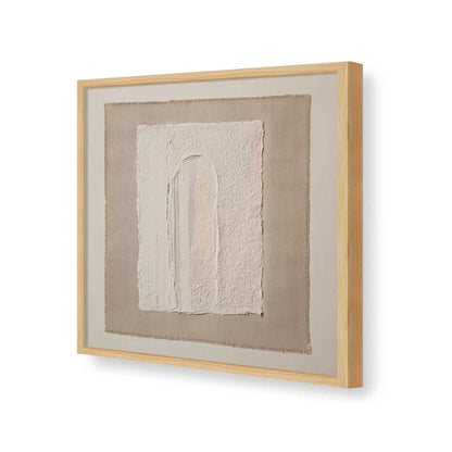 [Color:American Maple], Picture of art in a American Maple frame of the corner