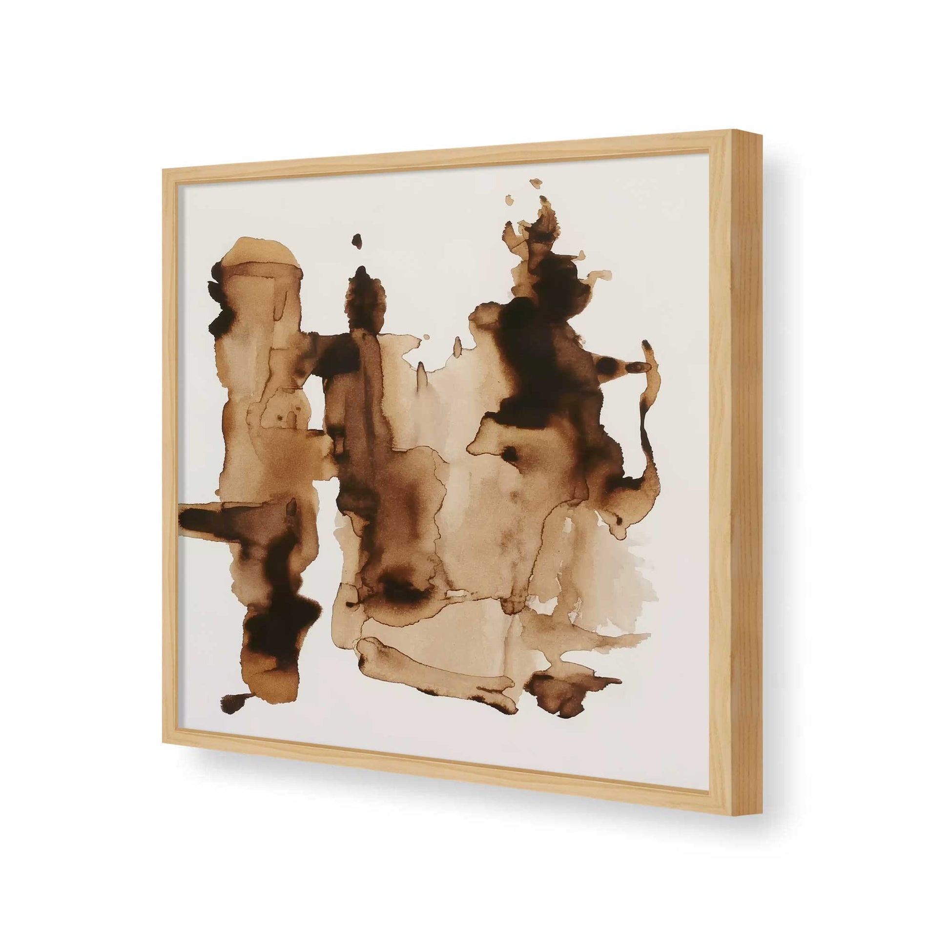 [Color:American Maple], Picture of art in a American Maple frame of the corner