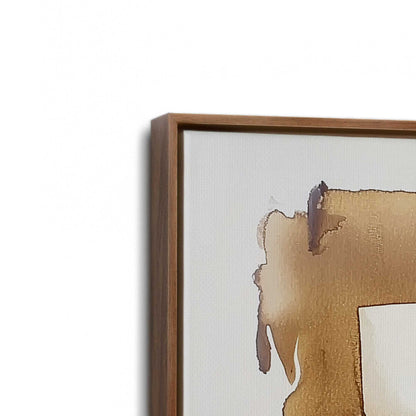 [Color:Walnut], Picture of art in a Walnut frame at an angle