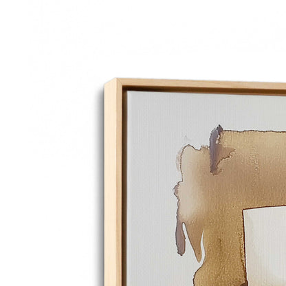 [Color:American Maple], Picture of art in a American Maple frame at an angle