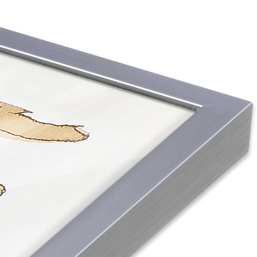 [Color:Polished Chrome], Picture of art in a Polished Chrome frame at an angle