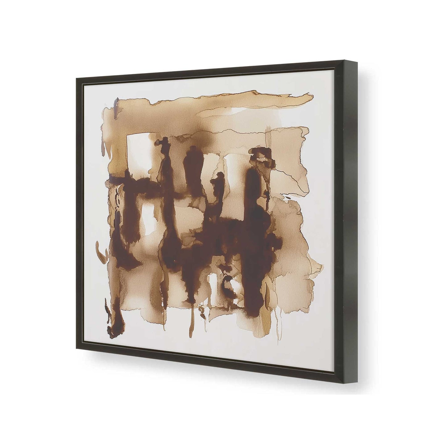 [Color:Satin Black], Picture of art in a Satin Black frame of the corner