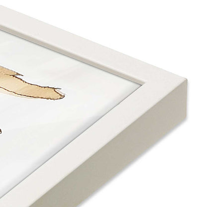 [Color:Opaque White], Picture of art in a Opaque White frame at an angle