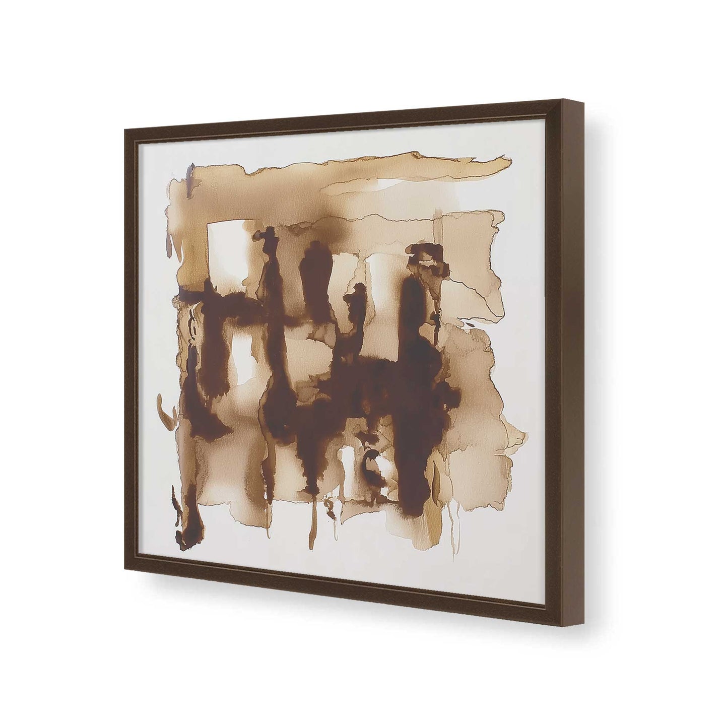 [Color:Espresso], Picture of art in a Espresso frame of the corner