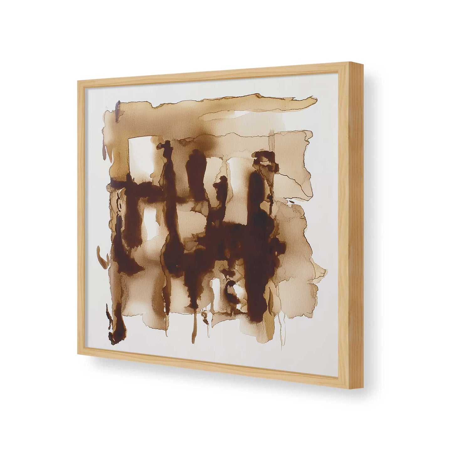 [Color:American Maple], Picture of art in a American Maple frame of the corner