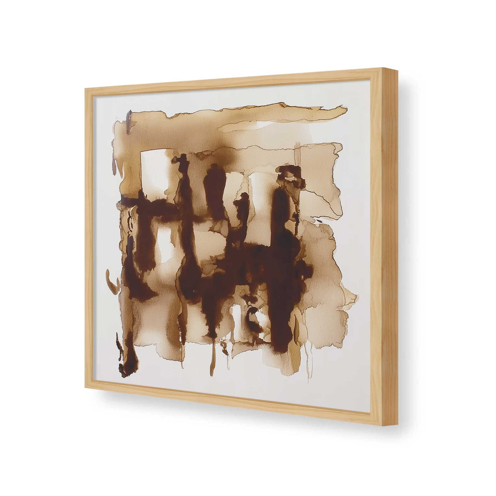 [Color:American Maple], Picture of art in a American Maple frame of the corner