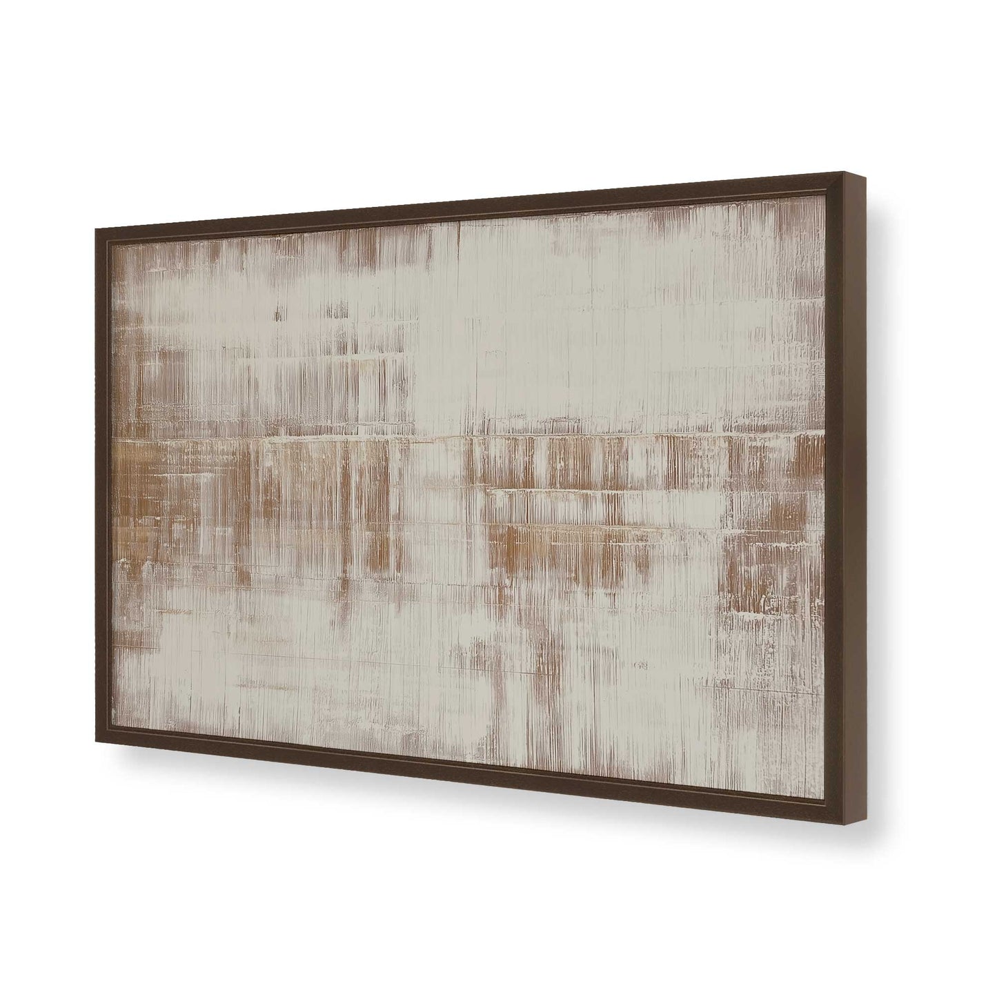 [Color:Brown], Picture of art in a Brown frame of the corner