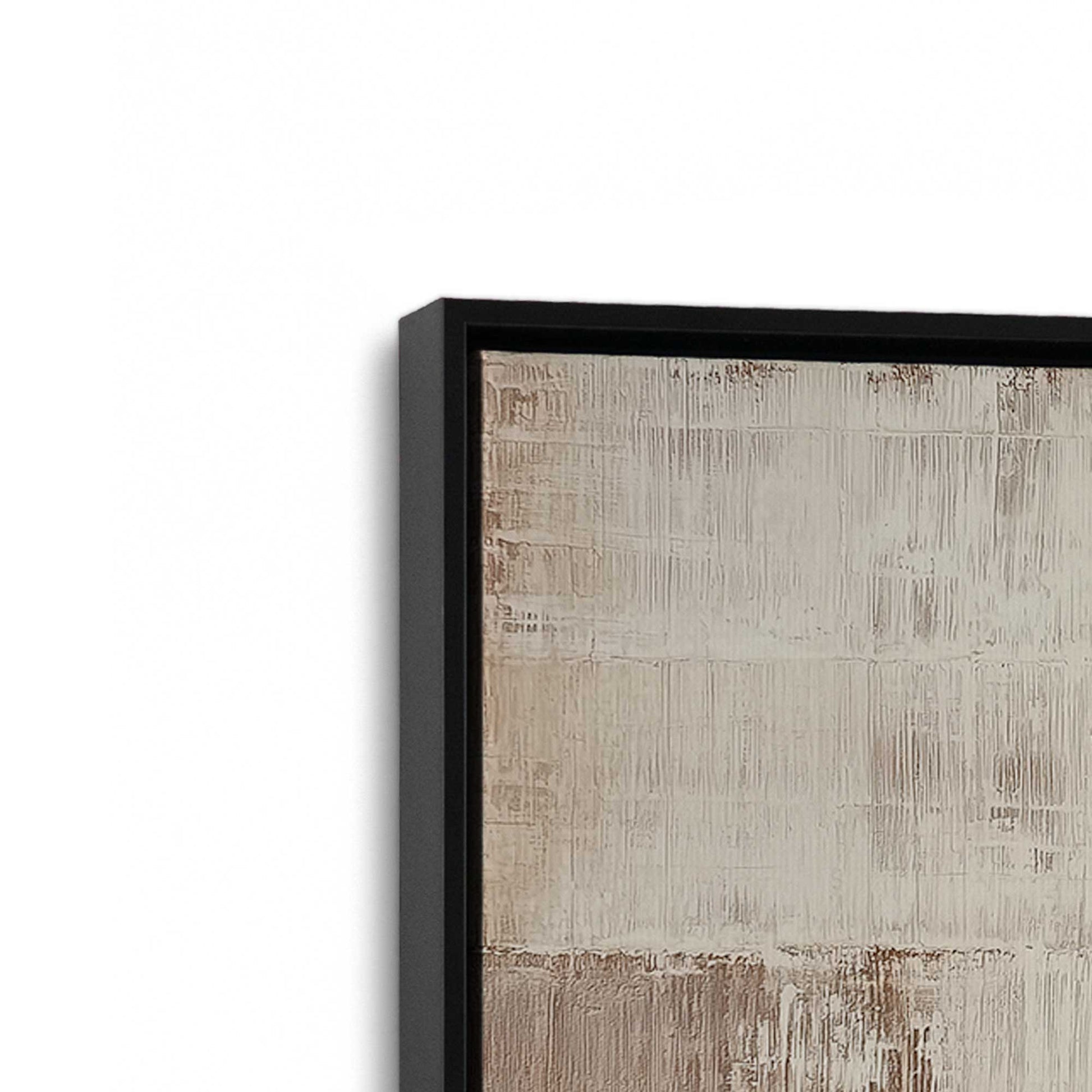 [Color:Satin Black], Picture of art in a Satin Black frame at an angle