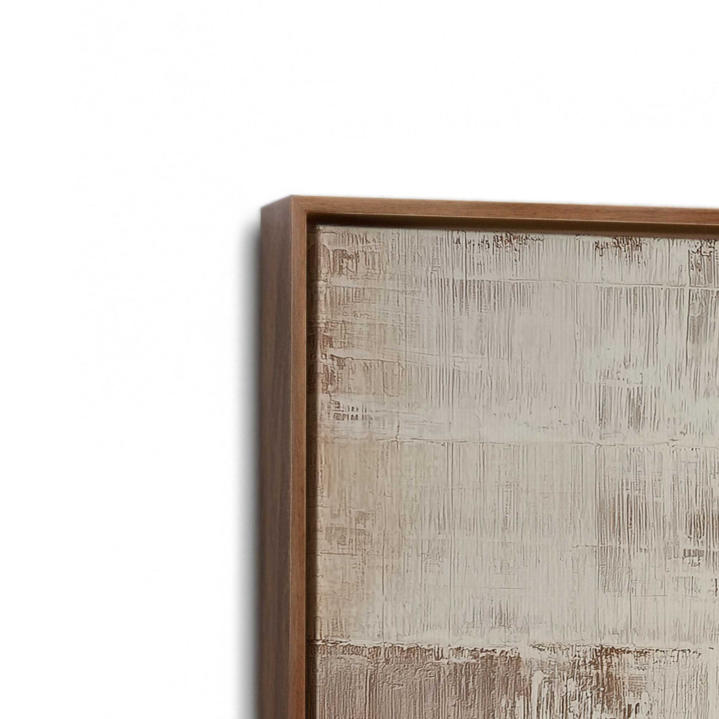 [Color:Walnut], Picture of art in a Walnut frame at an angle