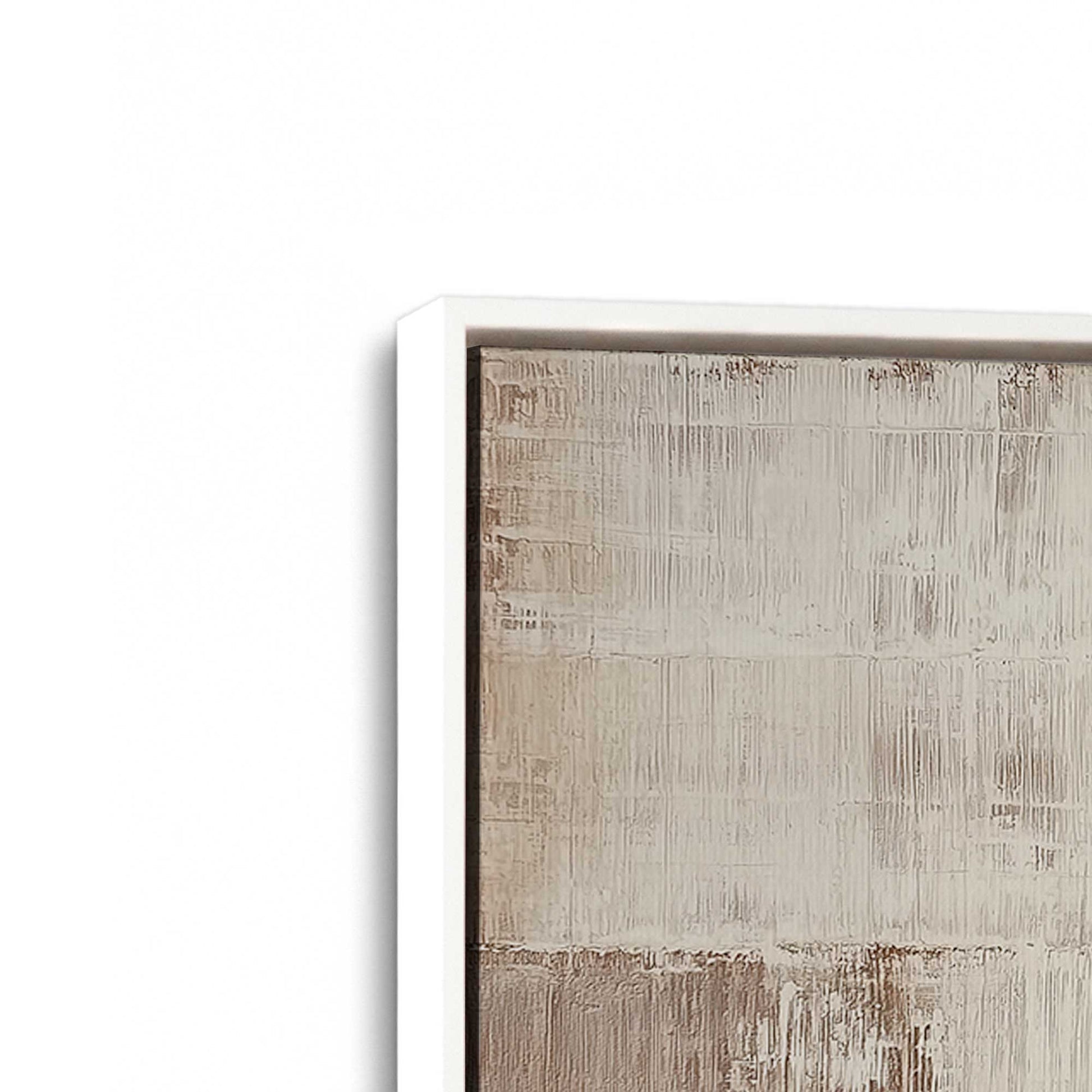 [Color:Opaque White], Picture of art in a White frame at an angle