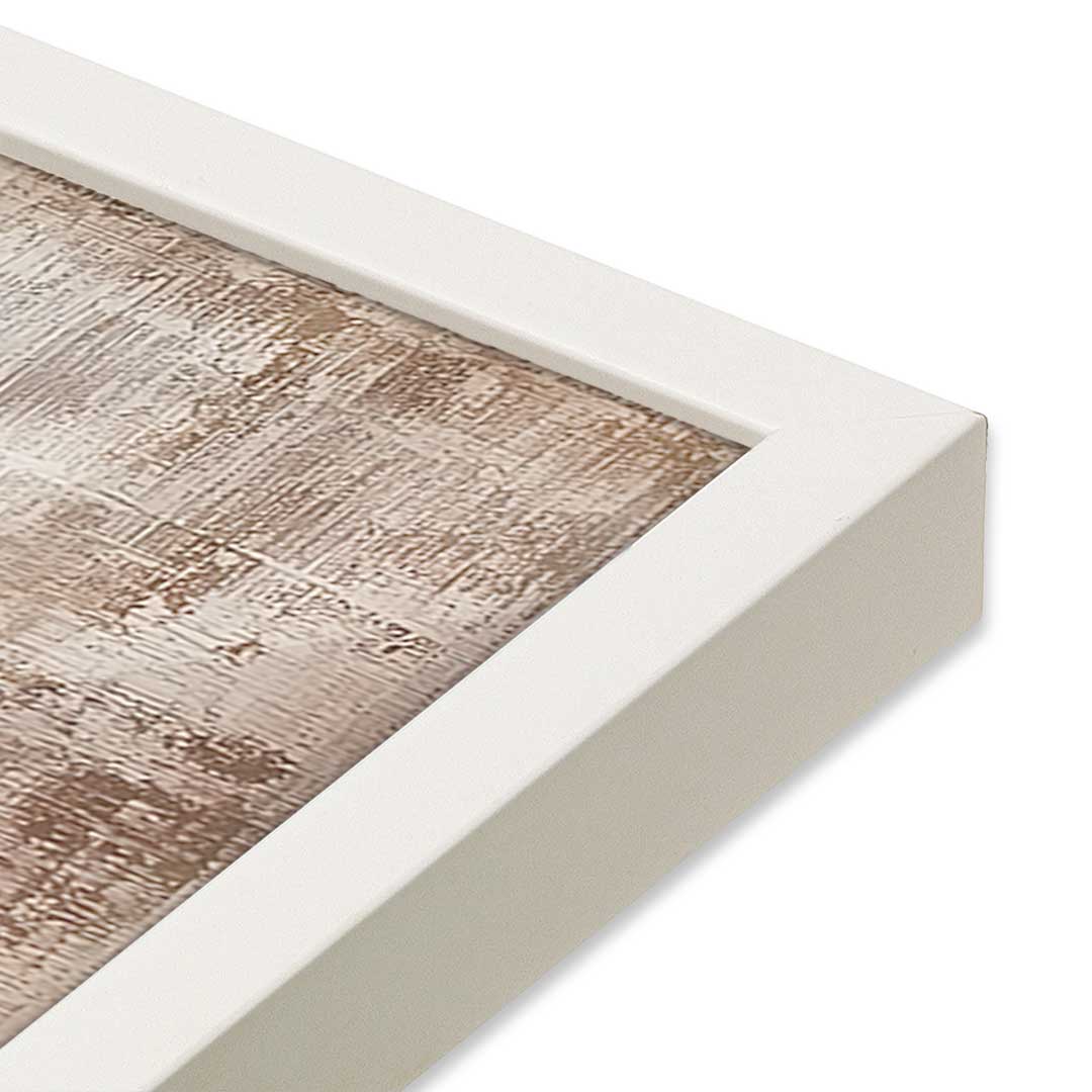 [Color:Opaque White], Picture of art in a Opaque White frame at an angle