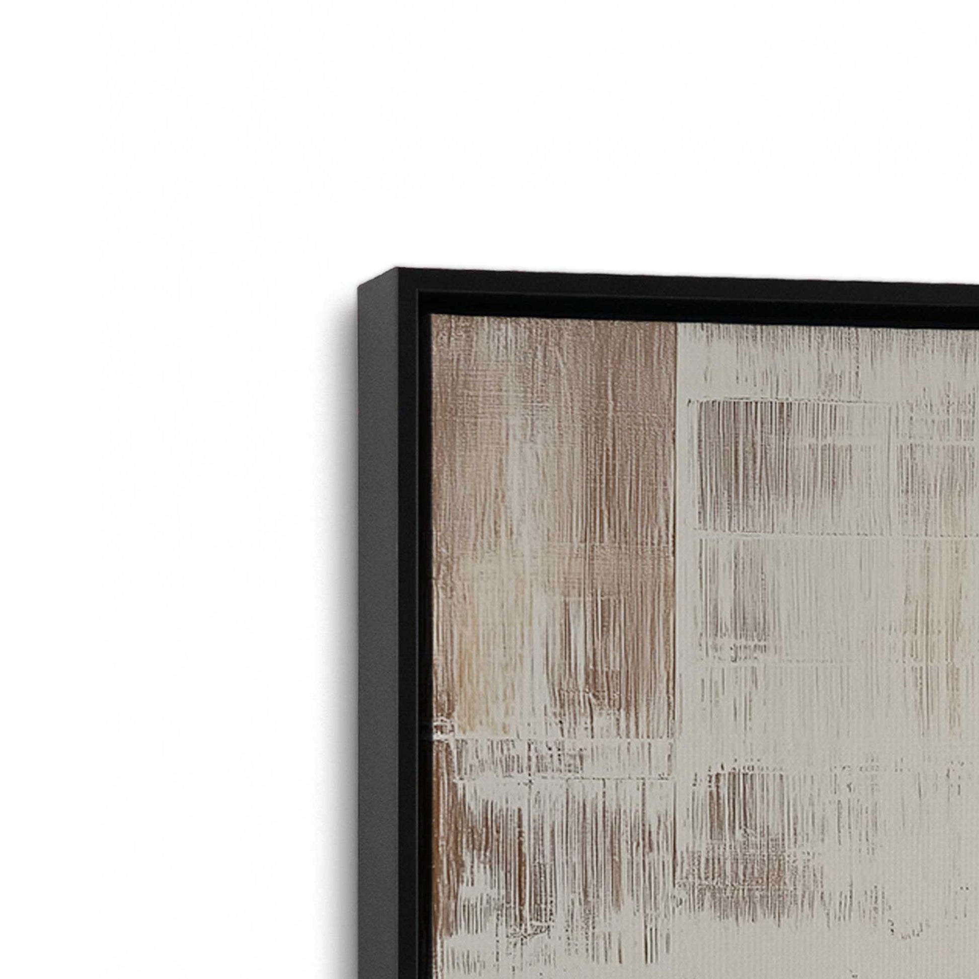 [Color:Satin Black], Picture of art in a Satin Black frame at an angle