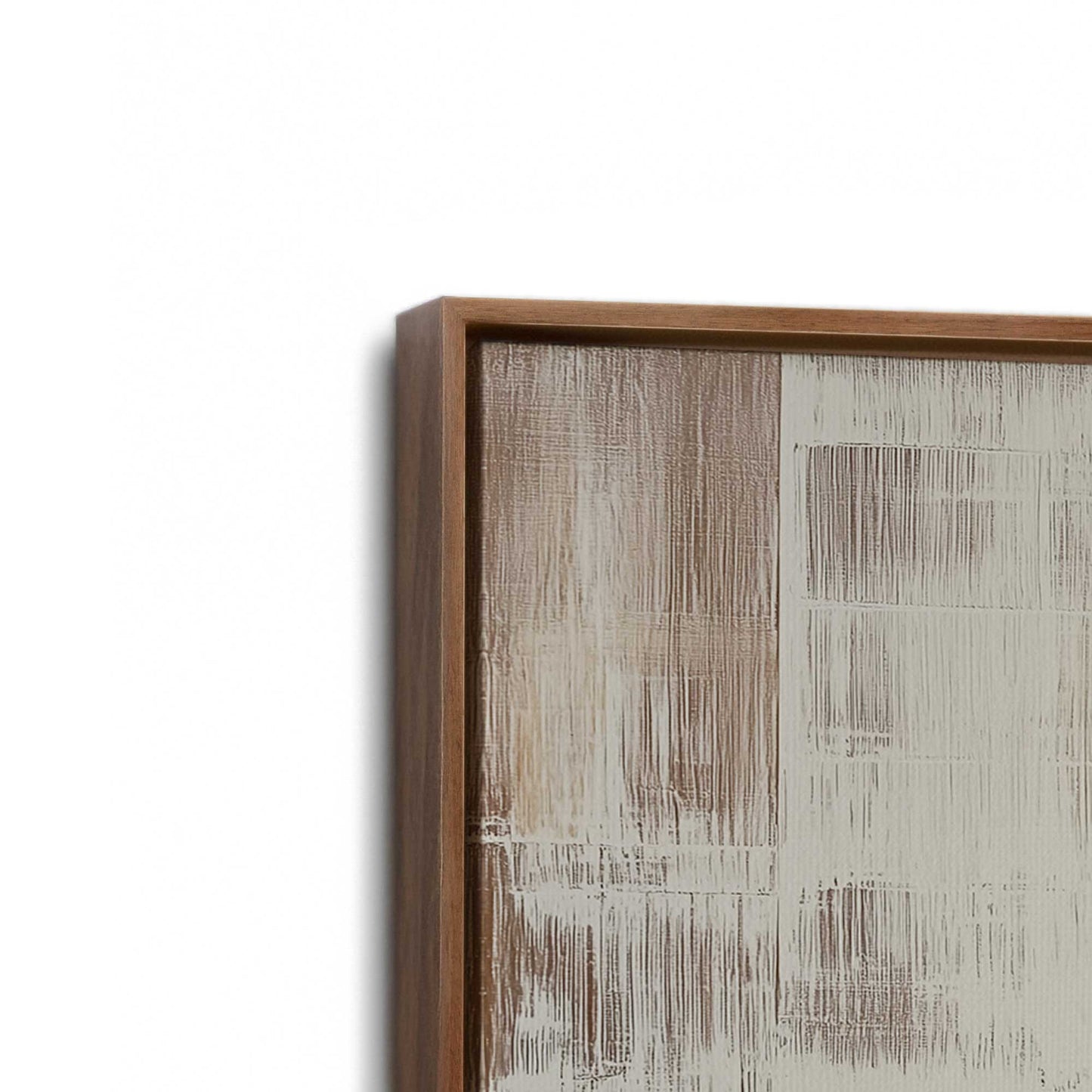 [Color:Walnut], Picture of art in a Walnut frame at an angle
