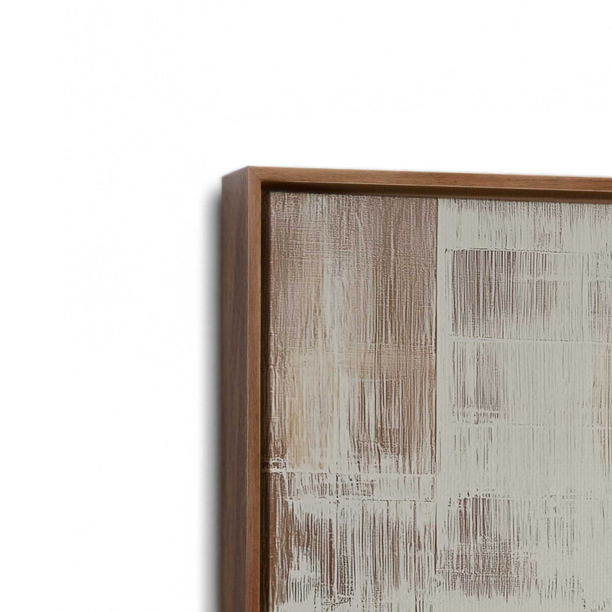 [Color:Walnut], Picture of art in a Walnut frame at an angle