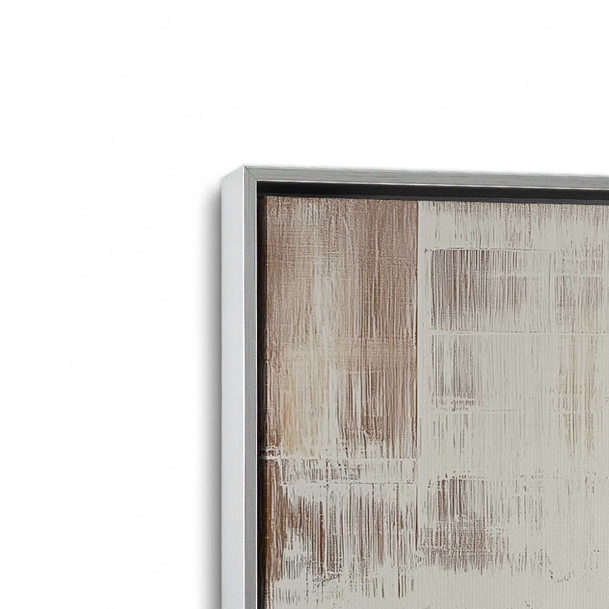 [Color:Polished Chrome], Picture of art in a Polished Chrome frame at an angle