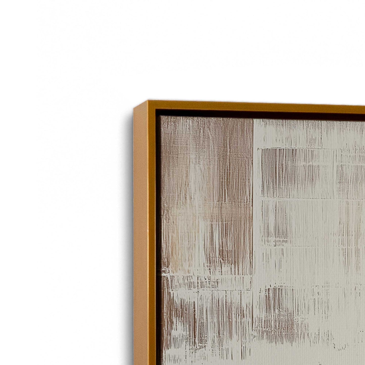 [Color:Polished Gold], Picture of art in a Polished Gold frame at an angle