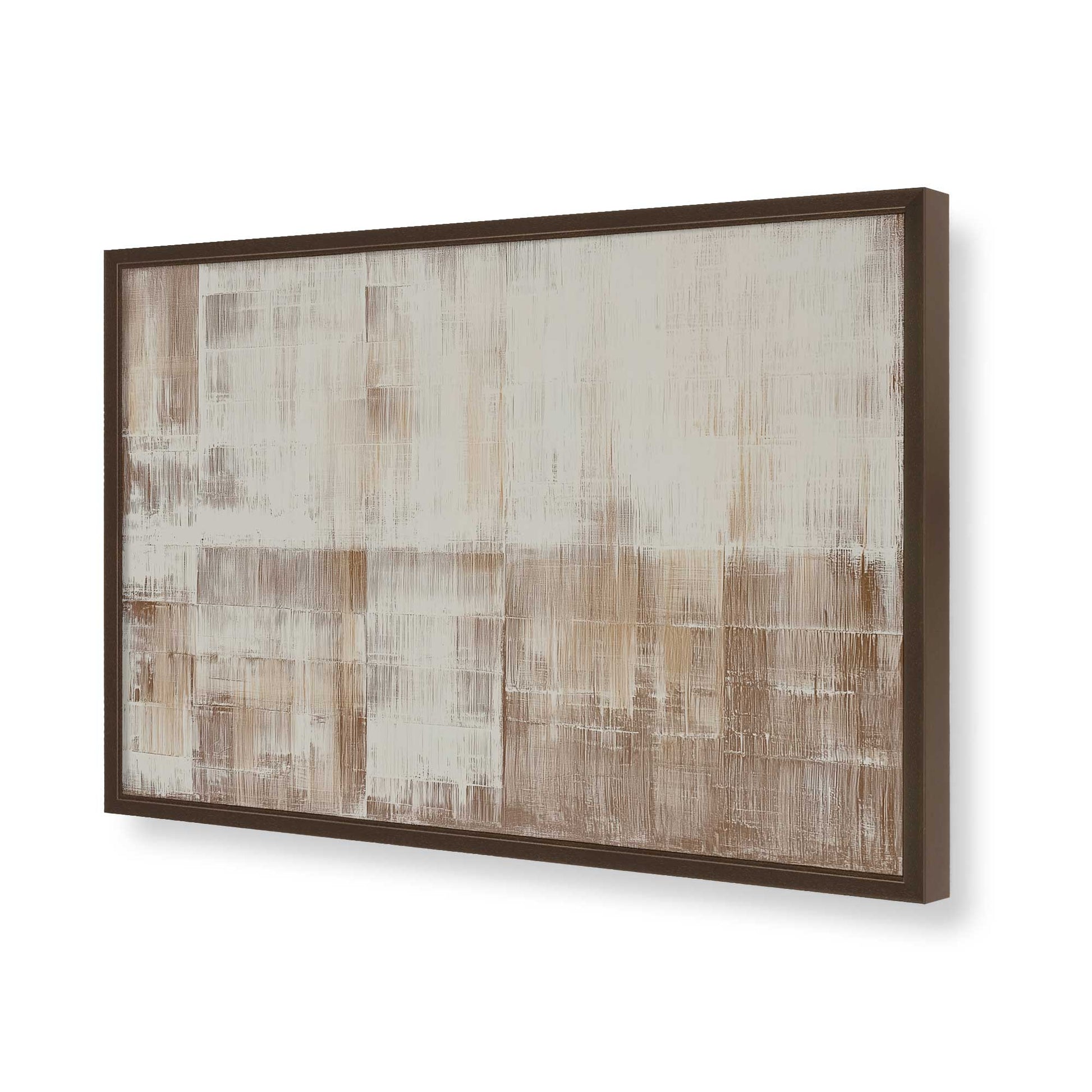 [Color:Brown], Picture of art in a Brown frame of the corner