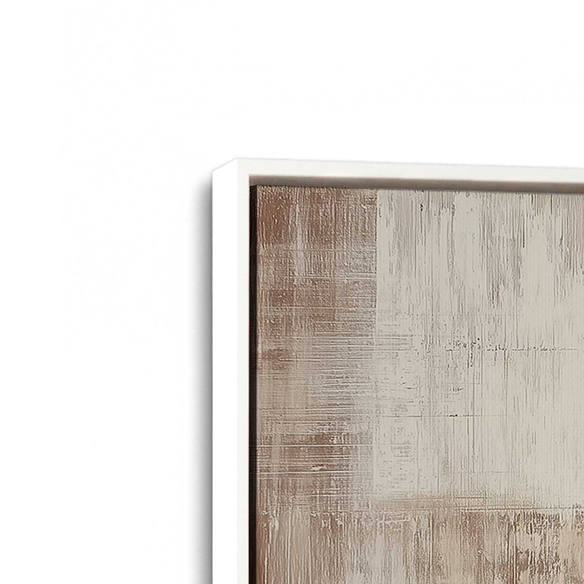 [Color:Opaque White], Picture of art in a White frame at an angle