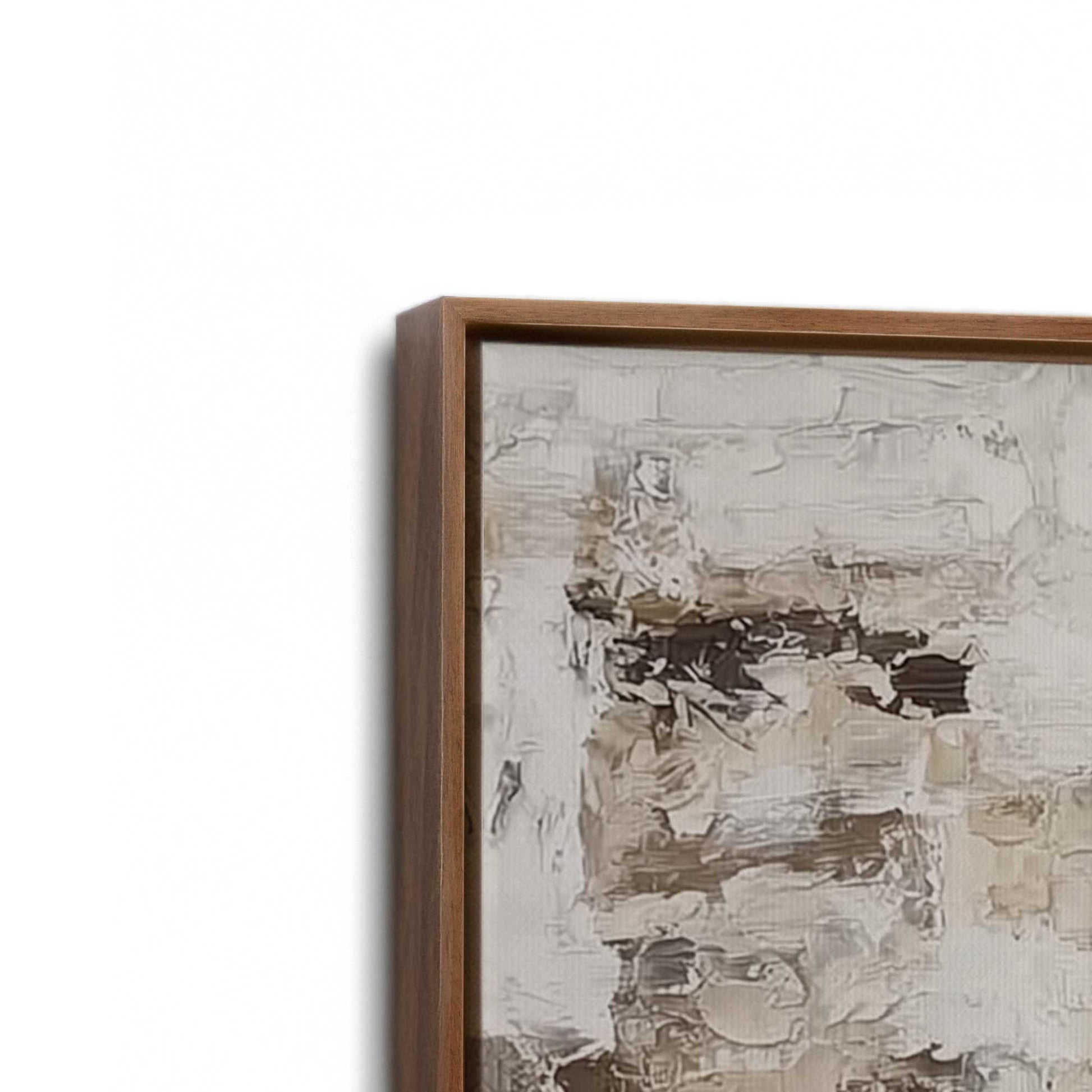 [Color:Walnut], Picture of art in a Walnut frame at an angle